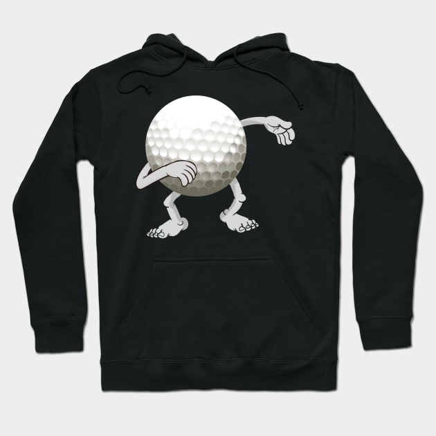 Funny dabbing golf ball Hoodie by williamarmin